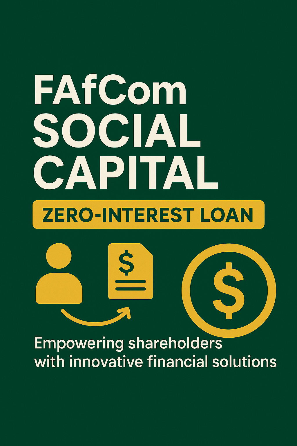 FAfCom Social Capital: A New Way for Shareholders to Access Zero-Interest Loans
